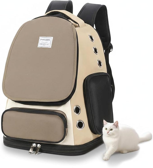 Cat Backpack Carrier, TSA Airline Approved Pet Travel Bag by GixDix