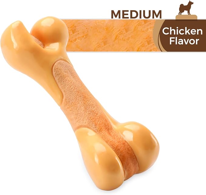 Tikaton Dog Chew Toys for Aggressive Chewers, Chicken Flavor Durable Dog - Image 4