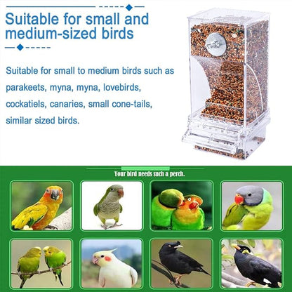 Hamiledyi No Mess Bird Cage Feeder 2Pack Automatic Parrot Seed Feeders - Image 7