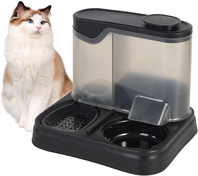 Gravity Pet Feeder and Water Dispenser Set, Automatic Dog Feeder and Dog Water by JIAXICATHAOPINESSHOUS