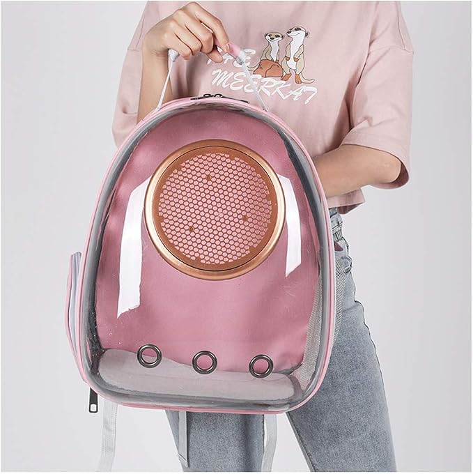 Pet Space Capsule Backpack, Small Medium Cat Puppy Dog Carrier, Transparent - Image 6
