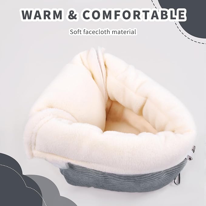 Medium Winter Warm Bird House and Bird Bed - Image 5