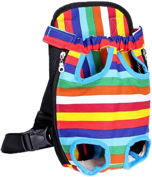 Dog Carrier Legs Out Front Pet Carrier Backpack Adjustable Puppy Cat Small Bag by YINGJEE