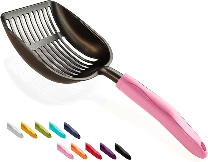 WePet Cat Litter Scoop, Non-Stick Plated Aluminum Alloy Sifter, Kitty Durable by WePet