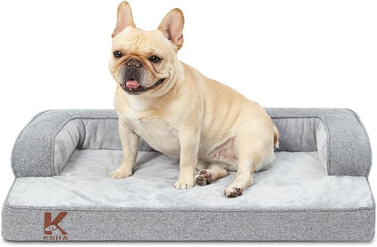 KSIIA Washable Dog Bed Medium Size Senior Dog, Orthopedic Warm Soft Pet Sofa by KSIIAPetProducts