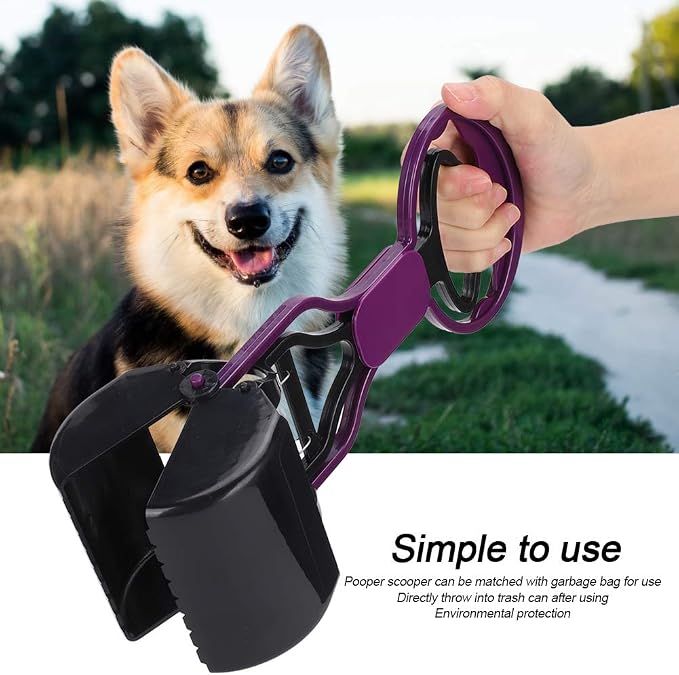Pooper Scooper for Dogs, Spring Loaded One Hand Poop Scooper - Image 5