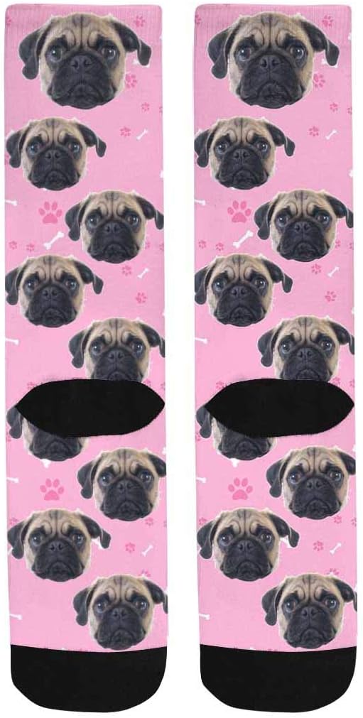 Custom Face Socks, Personalized Dog Lover Pet Photo Picture on Socks Unisex - Image 4
