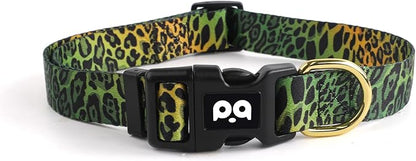QQPETS Adjustable Soft Dog Collar: Print Flower Pink Multicolor Cute Patterns by QQPETS