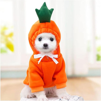 Warm Dog Winter Clothes Cute Fruit Dog Coat Hoodies Fleece Pet Dogs Costume - Image 4