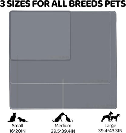 Extra Extra Large Silicone Dog Food Mat 39.4×43.3in and 128oz Silicone Bag Set - Image 8