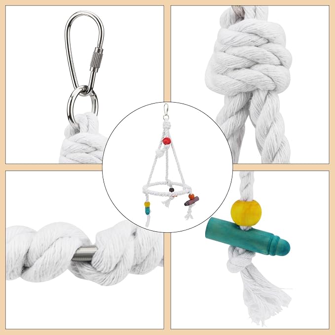 Hypeety Pet Bird Parrot Swing - Image 3