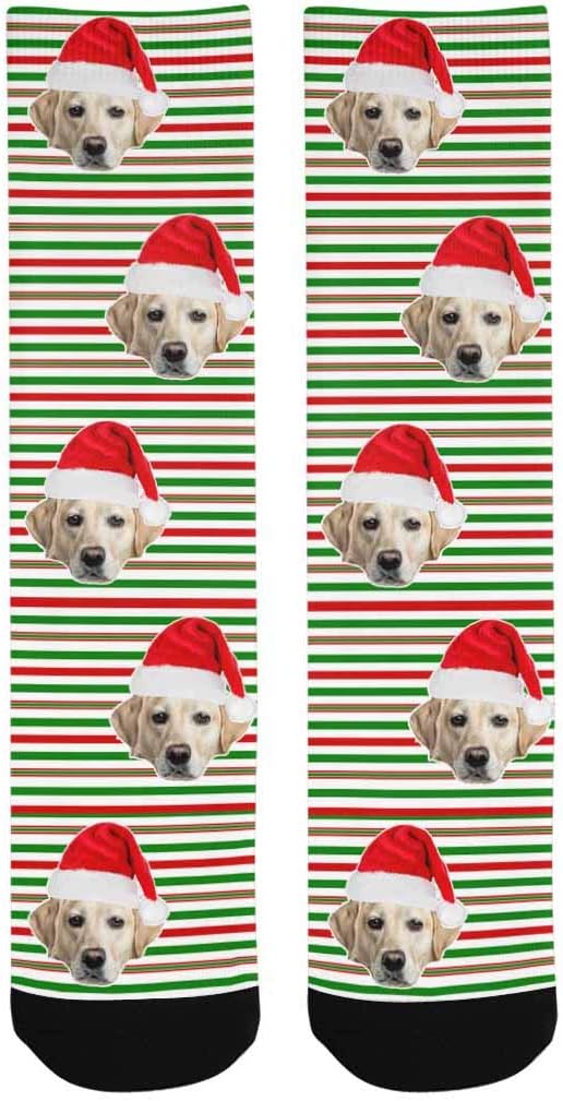 Custom Face Socks, Personalized Dog Lover Pet Photo Picture on Socks Unisex - Image 3