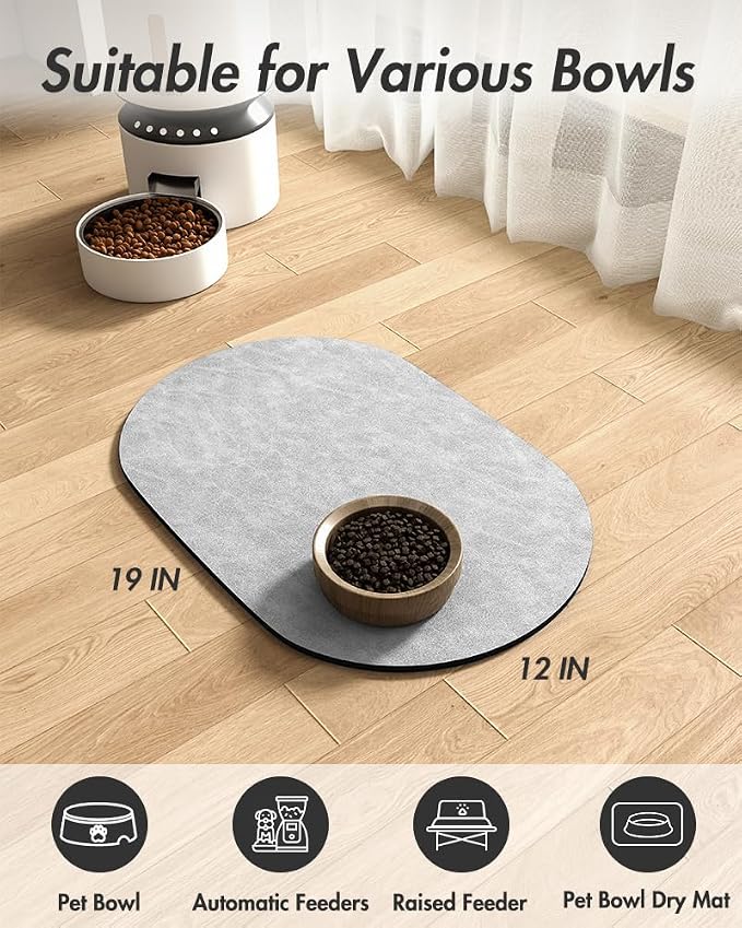 Absorbent Dog Food Mat-Cat Dog Mat - Image 7