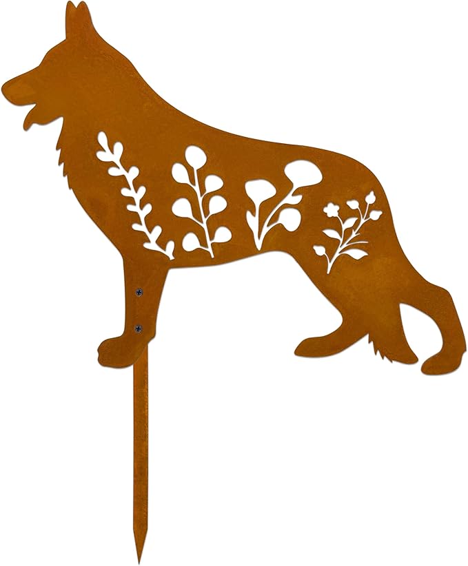 Dog Garden Stake by Unknown