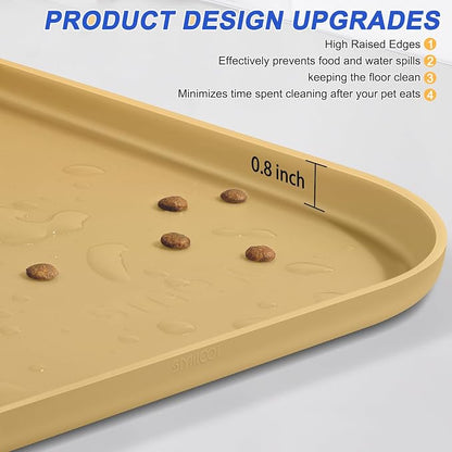 Silicone Pet Feeding Mat with Raised Edge - Image 4