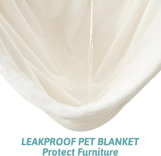 Luxury Faux Fur Throw Blanket Twin, Ultra Soft Waterproof Pet Blanket, Cozy - Image 2