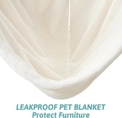 Waterproof Pet Blanket, Ultra Soft Luxury Faux Fur Throw Blanket - Image 2