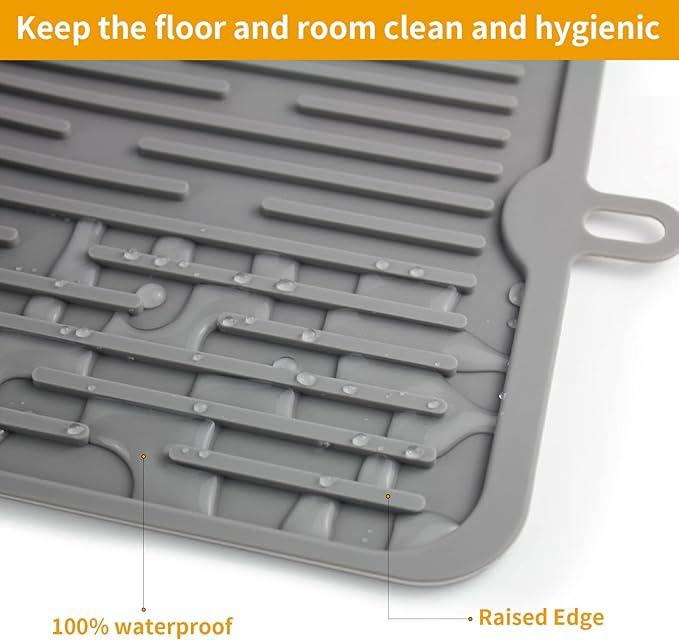 Ptlom Pet Placemat for Dog and Cat, Mat for Prevent Food and Water Overflow - Image 6