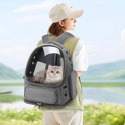 Cat Backpack Carrier for Cats and Small Dogs, Breathable Cat Bubble Backpack - Image 7