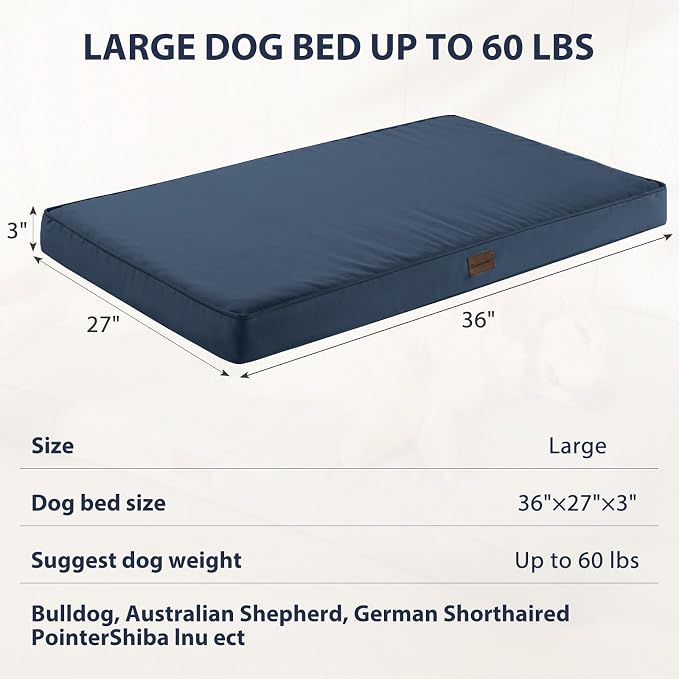 BFPETHOME Outdoor Dog Bed for Large Dogs, Waterproof, Orthopedic - Image 4