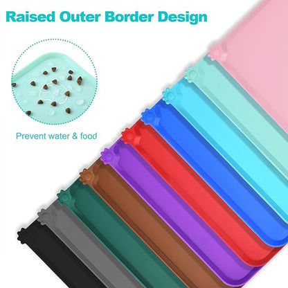 Silicone Waterproof Dog Cat Pet Feeding Mats, Non Slip, Easy Clean Pet Dog Cat - Image 4