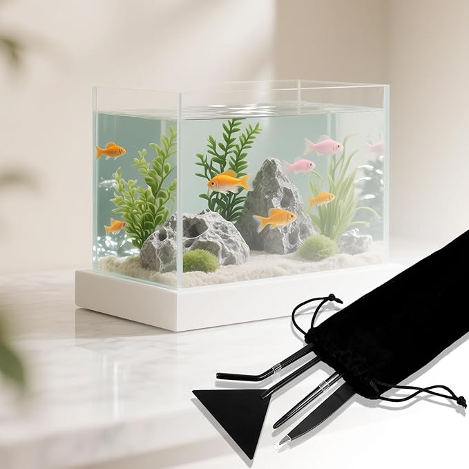 Aquarium Aquascaping Tool Stainless Steel Aquascape Tools Kit 4 in 1 Anti-Rust - Image 7