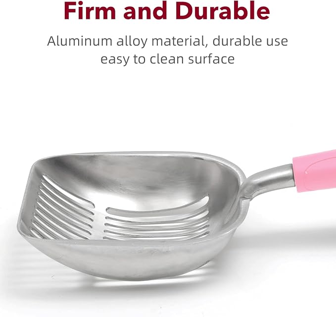 Cat Litter Scoop, Kitty Metal Scooper, Aluminum Alloy Sifter, Kitten Pooper - Image 6