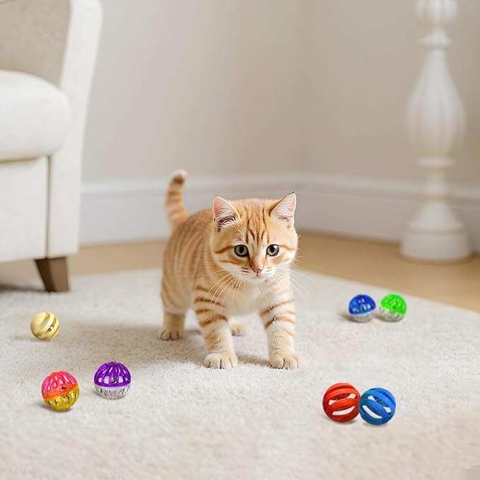 Cat Toys for Indoor Cats, Cat Toys Balls, 20 Packs Interactive Cat Toy Set - Image 5