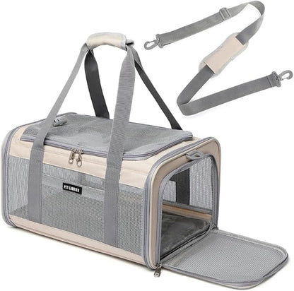 Airline Approved Pet Carrier for Cats and Small Dogs, Breathable and by ioviewforpet
