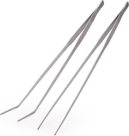 VORESTIC Straight and Curved Aquarium Tweezers Set 18 Inch, Stainless Steel - Image 9