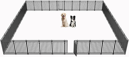 Dog Fence Outdoor for Yard Indoor Dog Playpen 40" Height 40 Panels Portable Dog by Petorldog