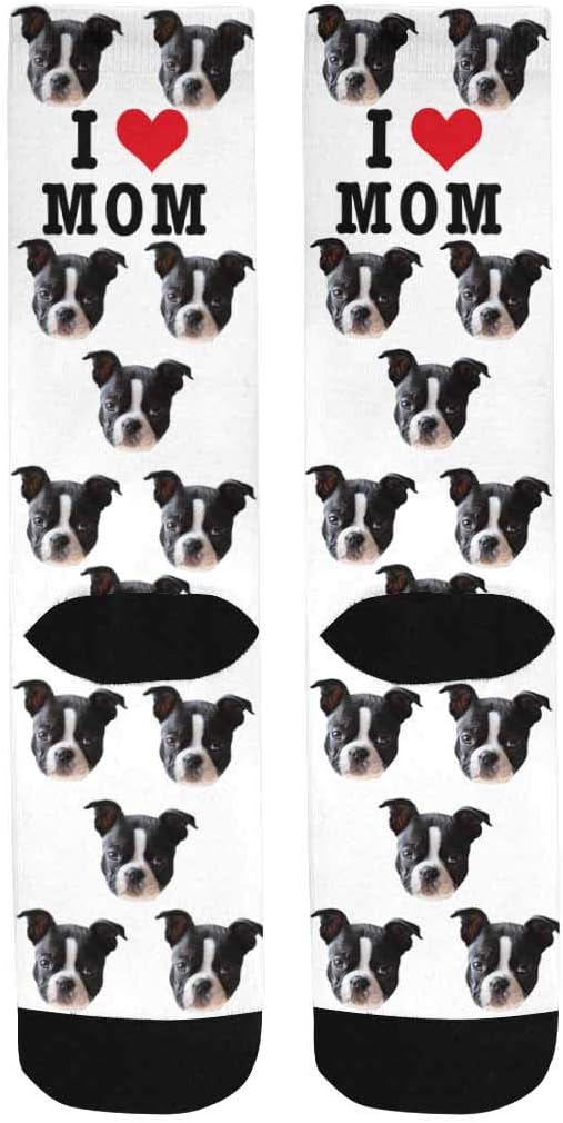 Custom Face Socks, Personalized Dog Lover Pet Photo Picture on Socks Unisex - Image 4