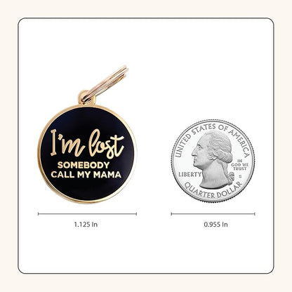 Two Tails Pet Company Dog Tags Personalized “I'm Lost, Somebody Call My Mama” - Image 5