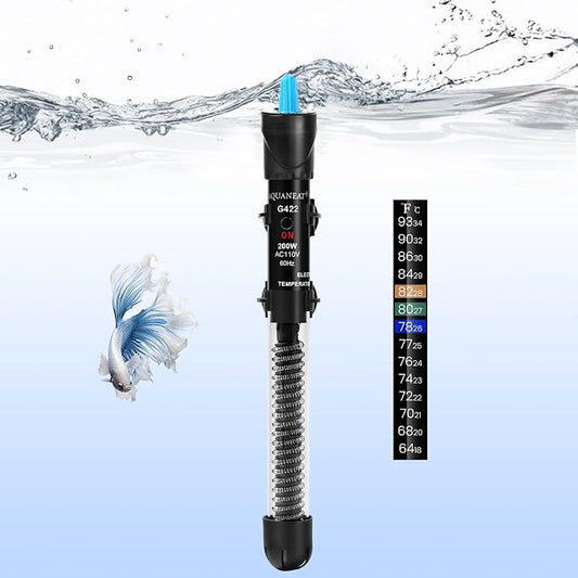 AQUANEAT Aquarium Heater, 200W Fish Tank Heater, Adjustable Submersible Water by Aquaneat