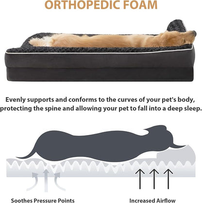 BFPETHOME Orthopedic Dog Beds for Large Dogs-Waterproof Sofa Dog Bed - Image 3