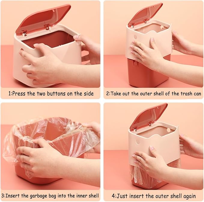 Cat Litter Trash Can Mini Countertop Trash Can - Image 4