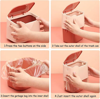 Cat Litter Trash Can Mini Countertop Trash Can - Image 4