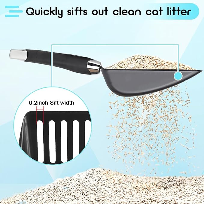 Stainless Steel Cat Litter Scoop, Metal Cat Litter Scoop, Kitty Metal Scooper - Image 4