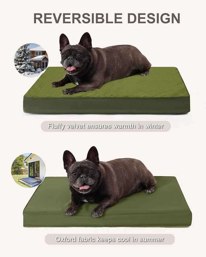 KSIIA Orthopedic Dog Bed Crate Waterproof Pet Mats - Image 4