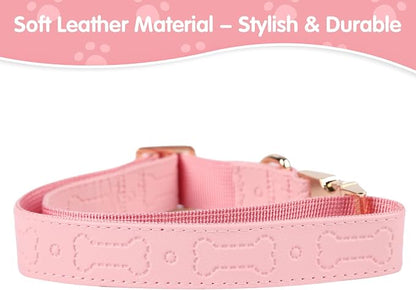 TDTOK Stylish Leather Dog Collar, Comfortable Soft PU Leather Dog Collars - Image 3