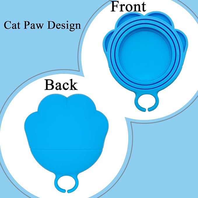 Cat Food Can Spoon & 3 Pcs Can Lids | Cute Paw Shape Covers & Opener - Image 5