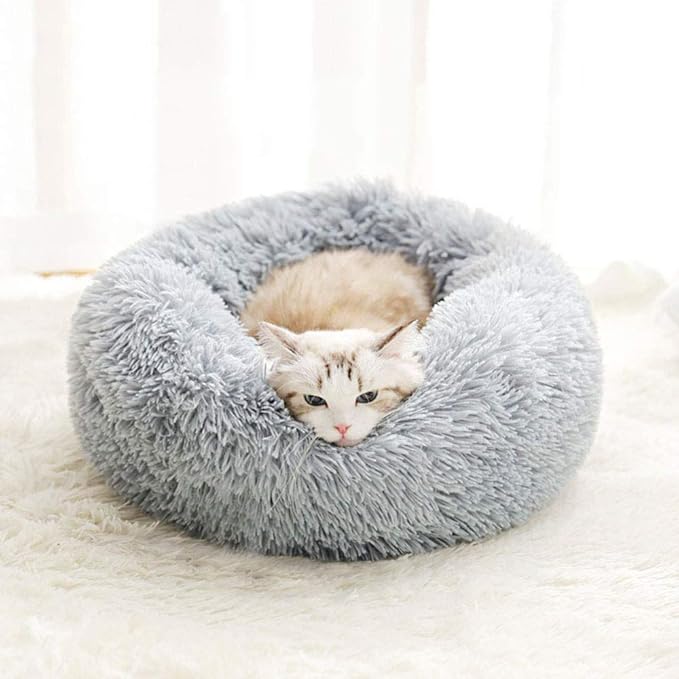 BODISEINT Modern Soft Plush Round Pet Bed - Image 2