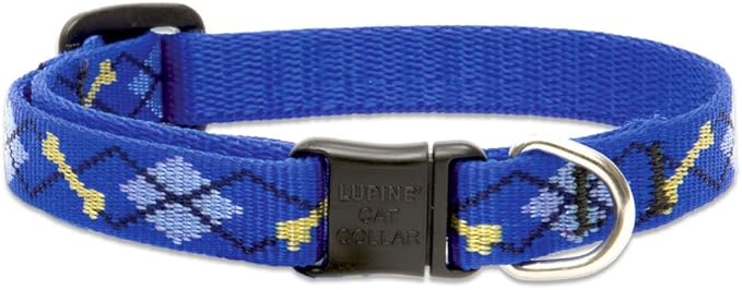 LupinePet Originals 1/2" Dapper Dog Cat Safety Collar by LupinePet