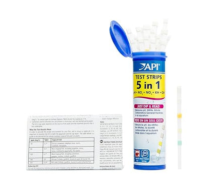 API 5-in-1 Test Strips Freshwater and Saltwater Aquarium Test Strips 25-Count - Image 3