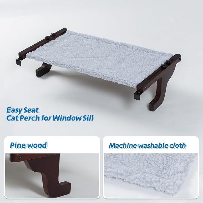 Zakkart Easy Seat Cat Perch for Window Sill - Image 6
