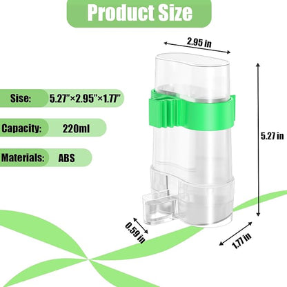 CLPOAWC Bird Water Dispenser, Bird Cage Feeder, Parakeet Cage Accessories - Image 2