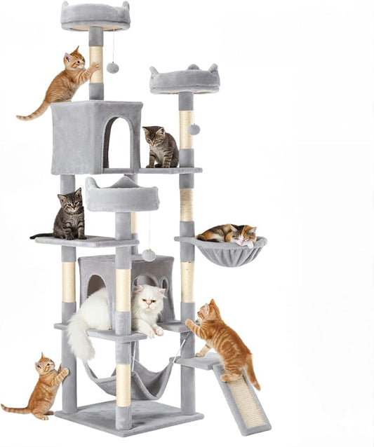 DUMOS Tall Cat Tree 75 Inch, Large Multi-Level Cat Tree Tower by DumosLifestyle