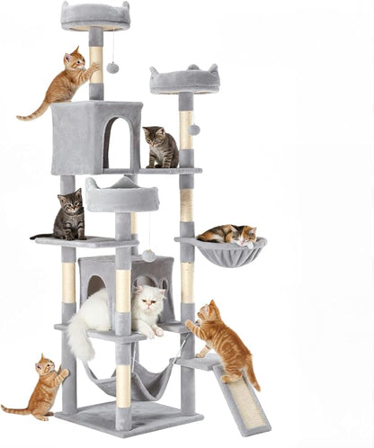 Sweetcrispy Cat Tree 75 Inch, Large Multi-Level Tall Cat Tree Tower by Sweetcrispy