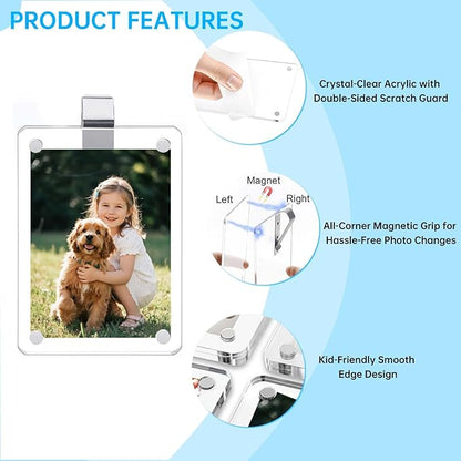 4 Pack Magnetic Car Visor Photo Holder – Personalized Acrylic Clip - Image 6