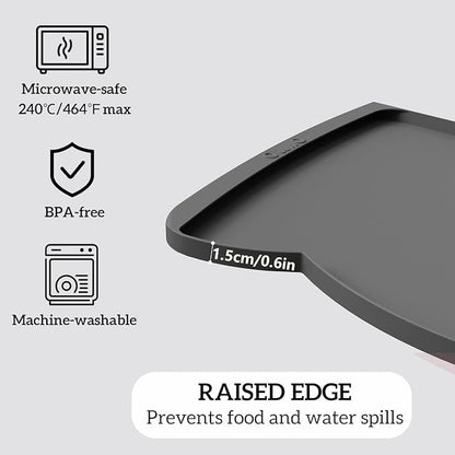 OHMO Dog Food Mat w/Residue Collection Pocket Silicone Pet Feeding Mat - Image 4